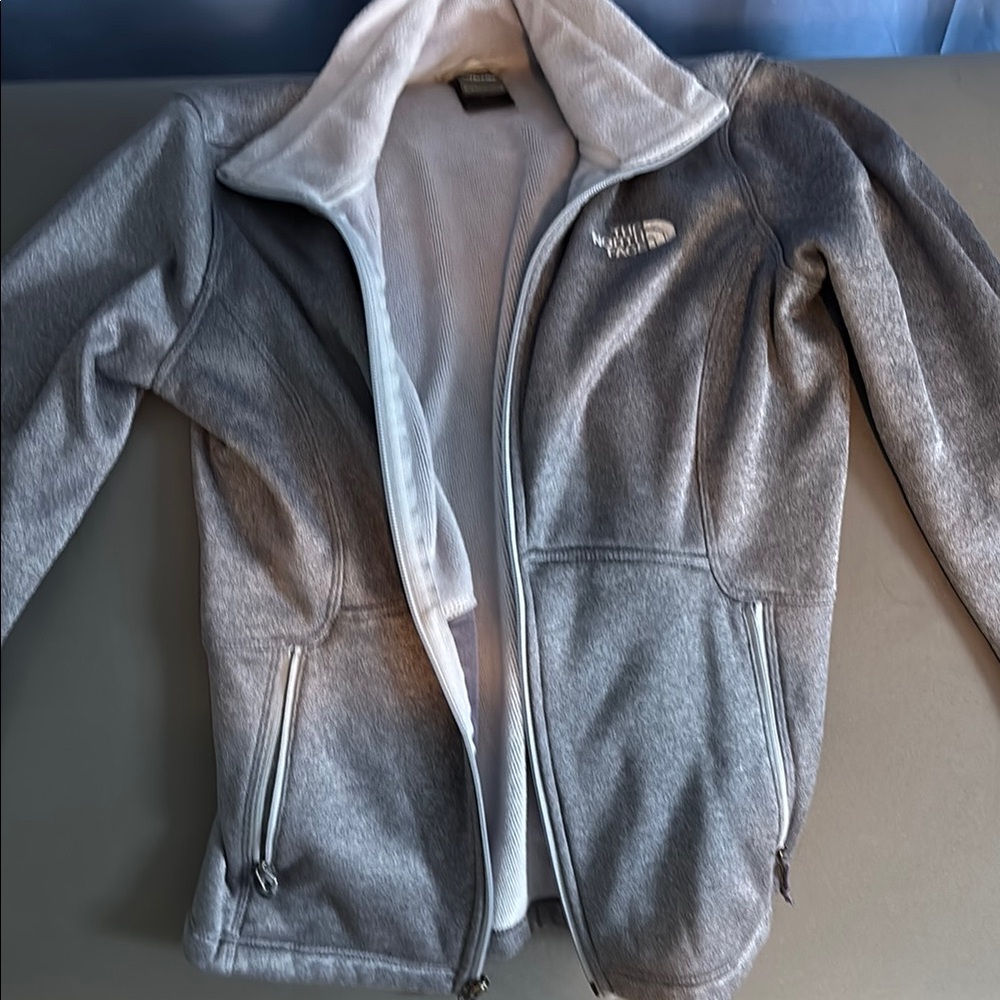 The North Face Light Gray Fleece Jacket